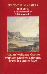 Buch-Sammler.de - Cover von Wilhelm Meisters Lehrjahre in zwei Bänden, Erstes bis viertes Buch