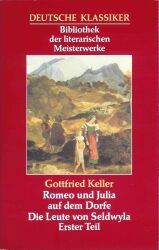 Buch-Sammler.de - Cover von Romeo und Julia auf dem Dorfe / Die Leute von Seldwyla in zwei Bänden - Erster Teil