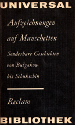 Buch-Sammler.de - Cover von Aufzeichnungen auf Manschetten